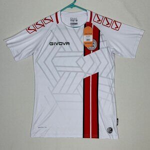 Givova Lincoln Red Imps Gibraltar White Red Shirt Medium NWT